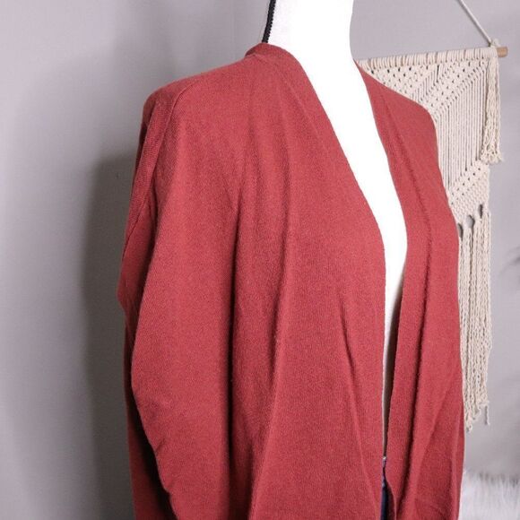 LOFT | Short Sleeve Wool Open Front Cape Cardigan‎ - Picture 3 of 7